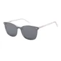 Alistair - Square Transparent Clip On Sunglasses for Men & Women